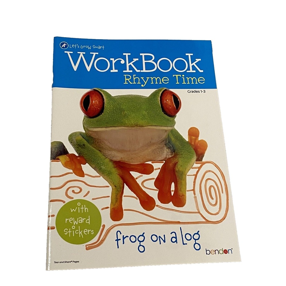lets grow smart work book rhyme time grades 1 2 3 bendon educational stickers